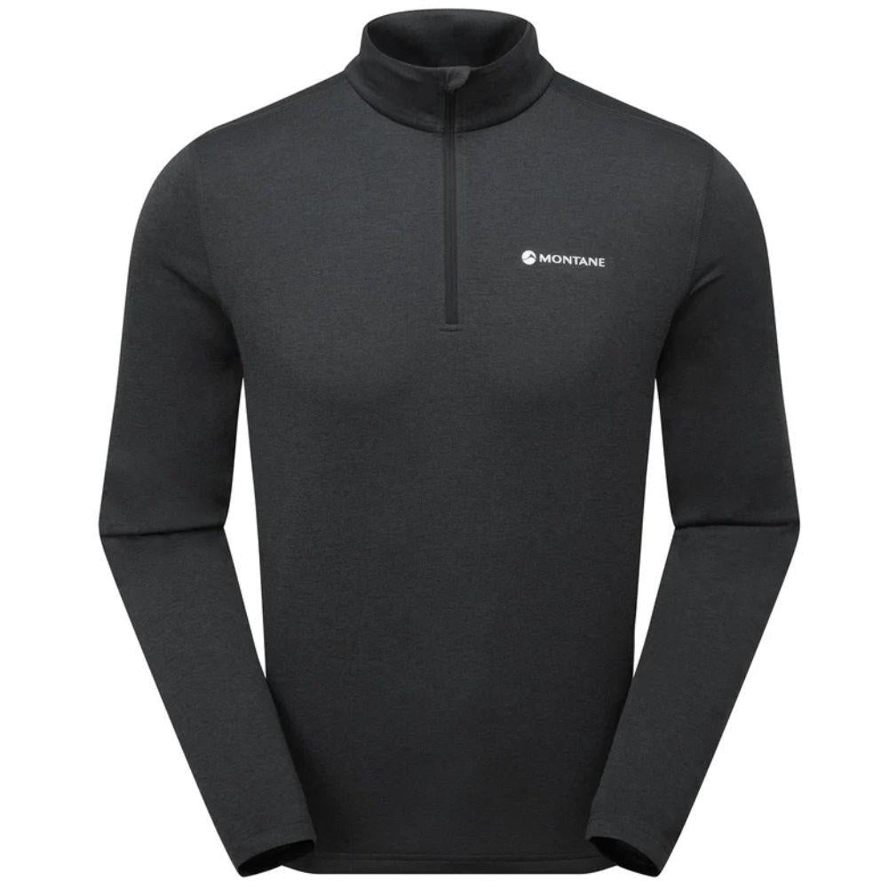 Montane Men's Dart Zip Neck T-Shirt (Black)