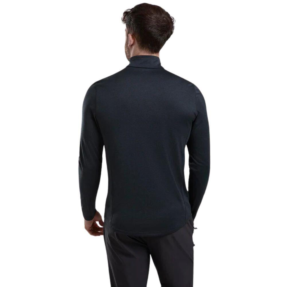 Montane Men's Dart Zip Neck T-Shirt (Black) back