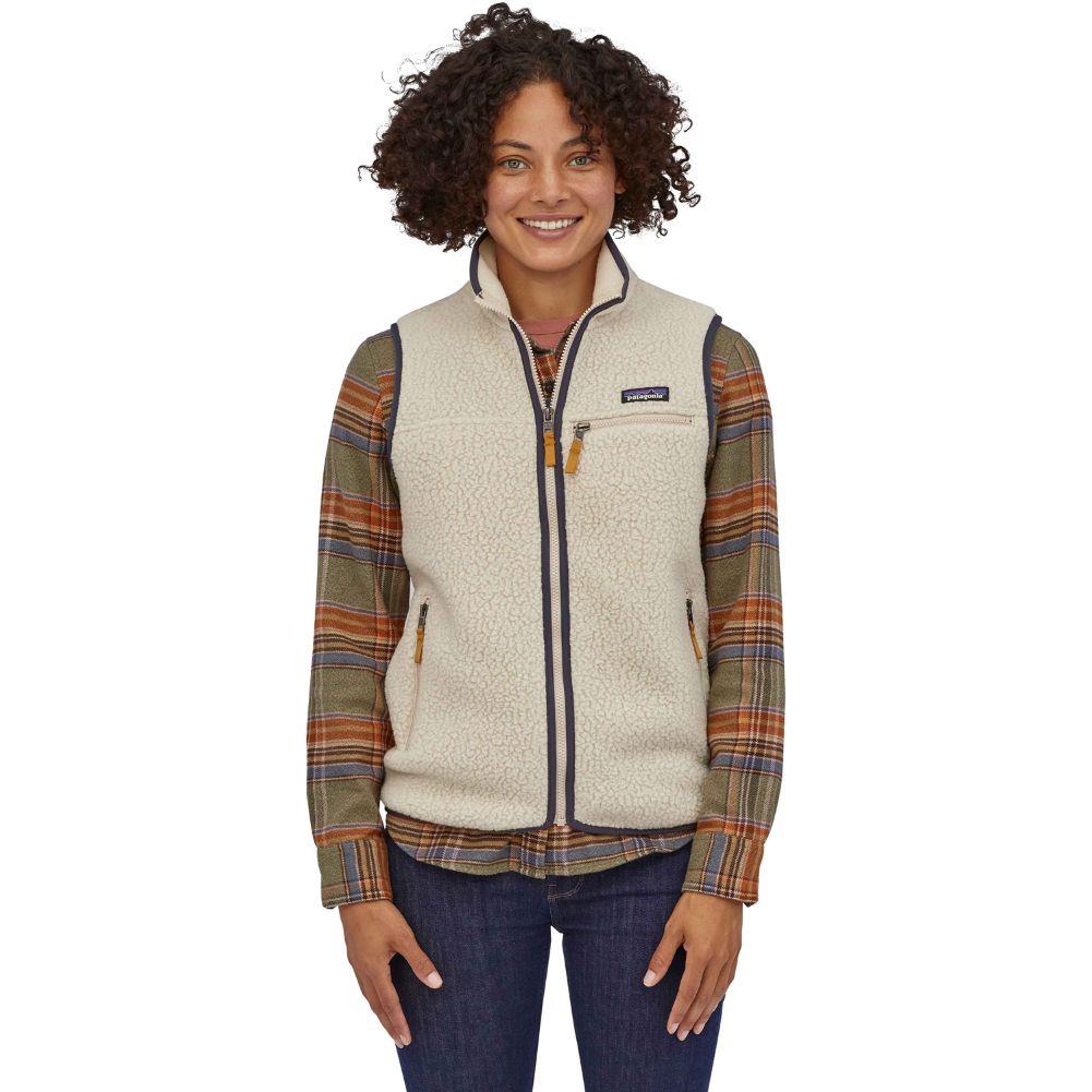 Patagonia Women's Retro Pile Fleece Vest (Pelican) model front