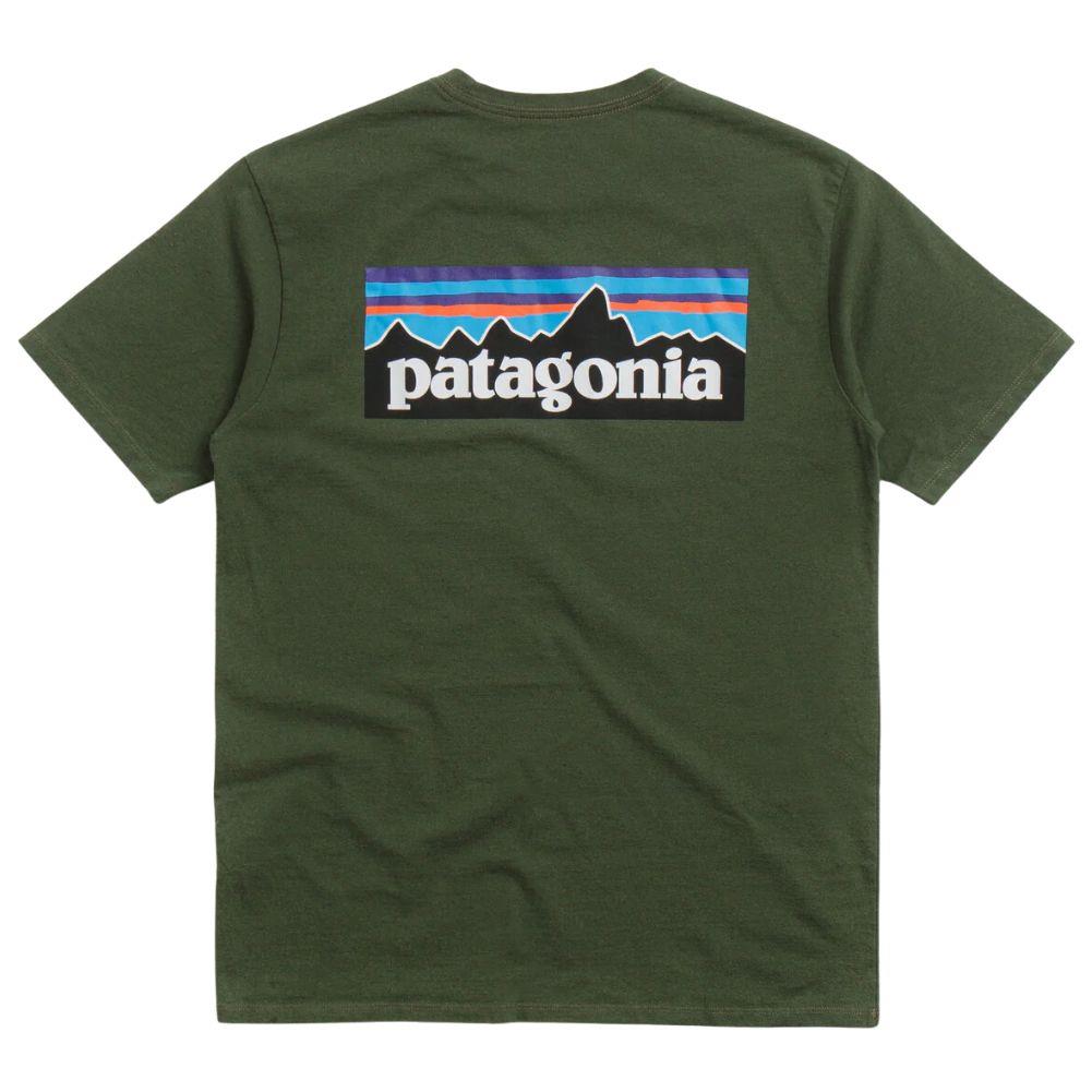 Patagonia Men's P-6 Logo Responsibili-Tee (Torrey Pine Green) back