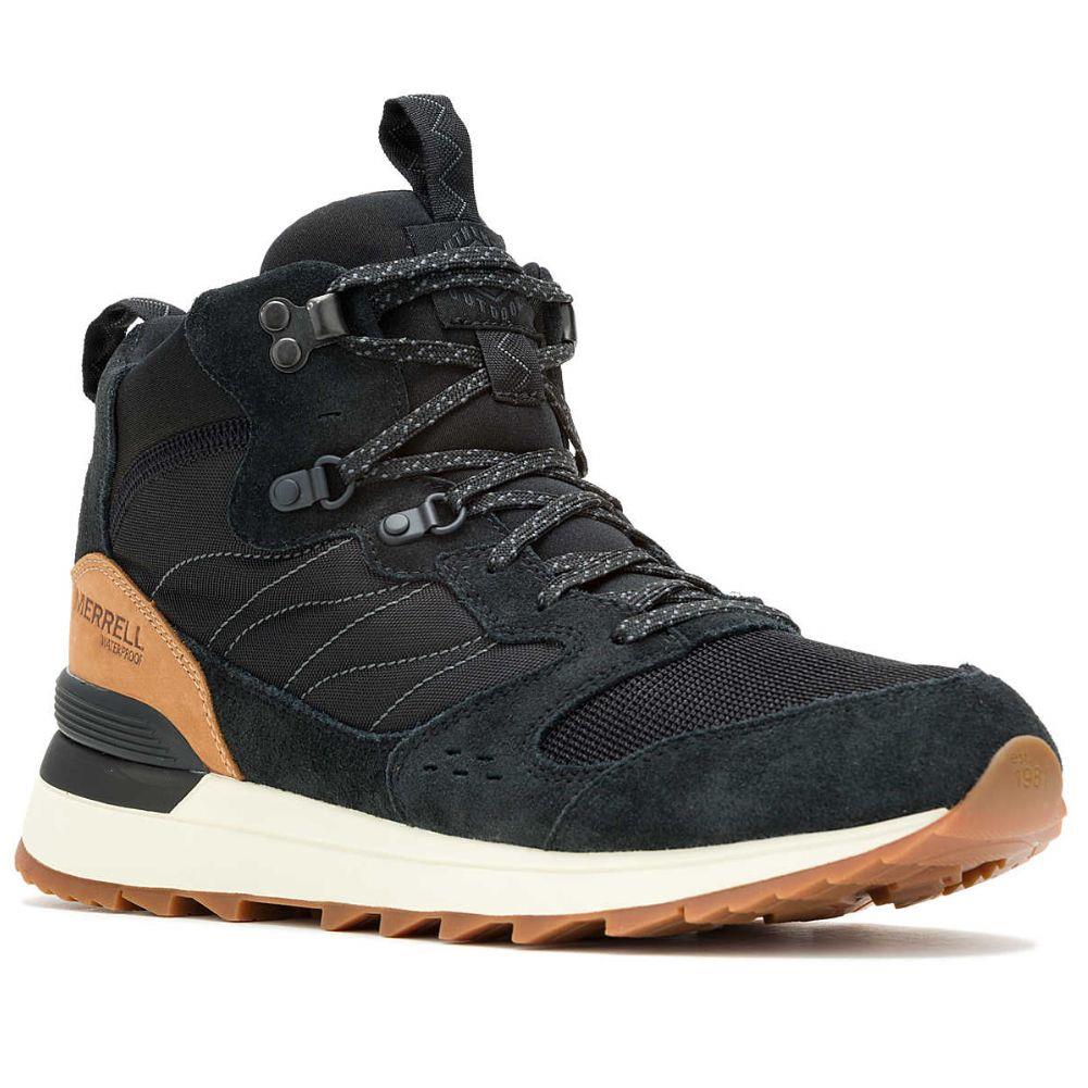 Merrell Men's Alpine 83 Sneaker Recraft Mid Waterproof Shoe (Black) angle