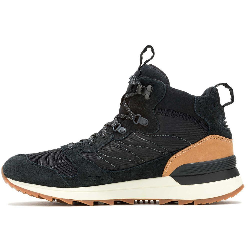 Merrell Men's Alpine 83 Sneaker Recraft Mid Waterproof Shoe (Black)left side