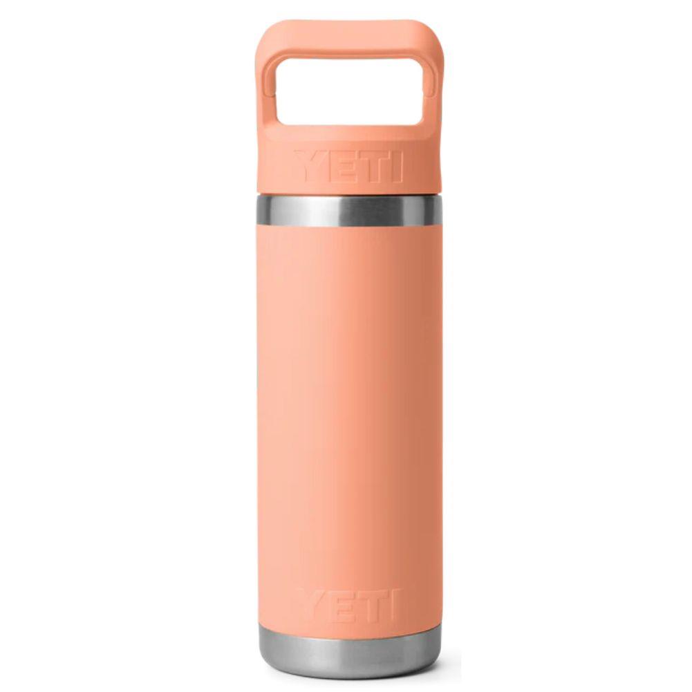 Yeti Rambler 18 Oz Bottle With Straw Cap (Lowcountry Peach) back