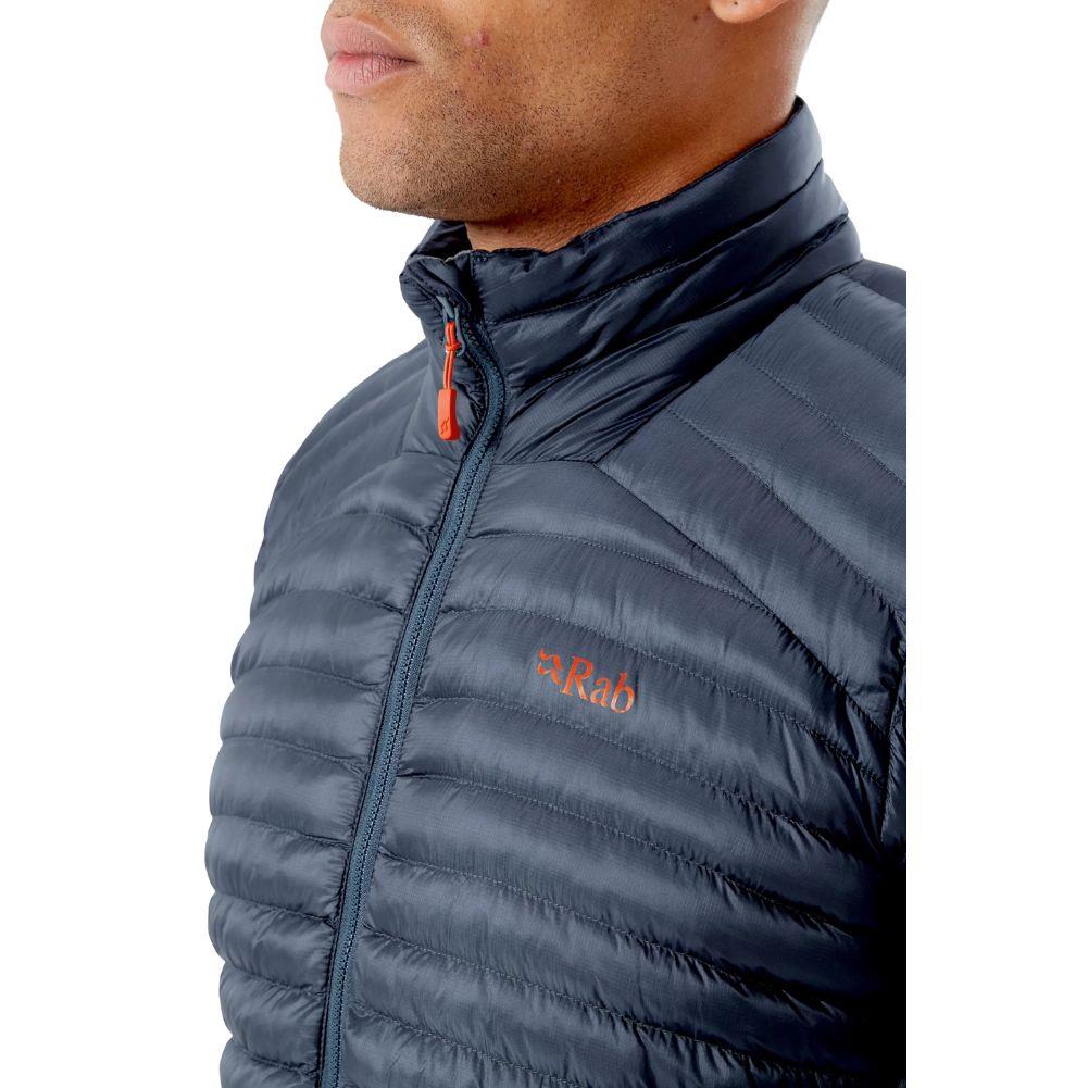 Rab Men&#39;s Cirrus Flex 2.0 Insulated Jacket (Steel) angle zipper