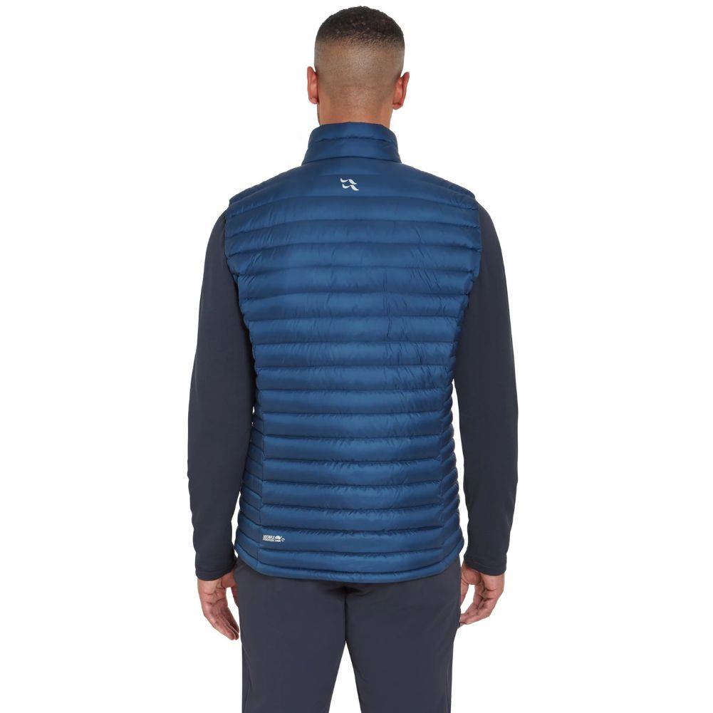 Rab Men's Microlight Down Vest (Tempest Blue) model back