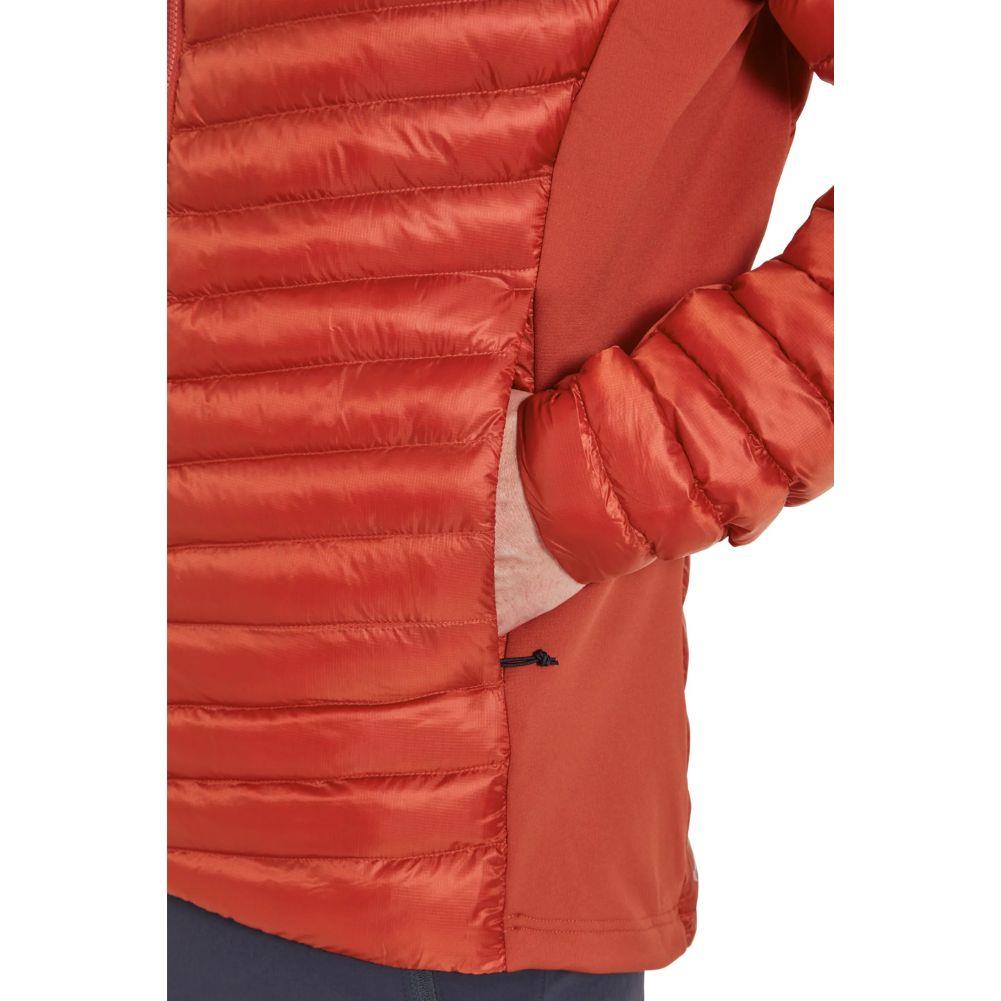 Rab Men&#39;s Cirrus Flex Insulated Hooded Jacket (Tuscan Red) hand in pocket