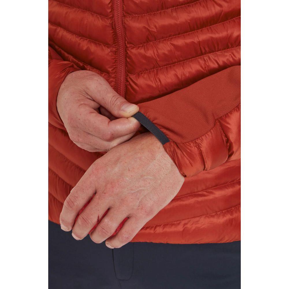 Rab Men&#39;s Cirrus Flex Insulated Hooded Jacket (Tuscan Red) sleeve adjust