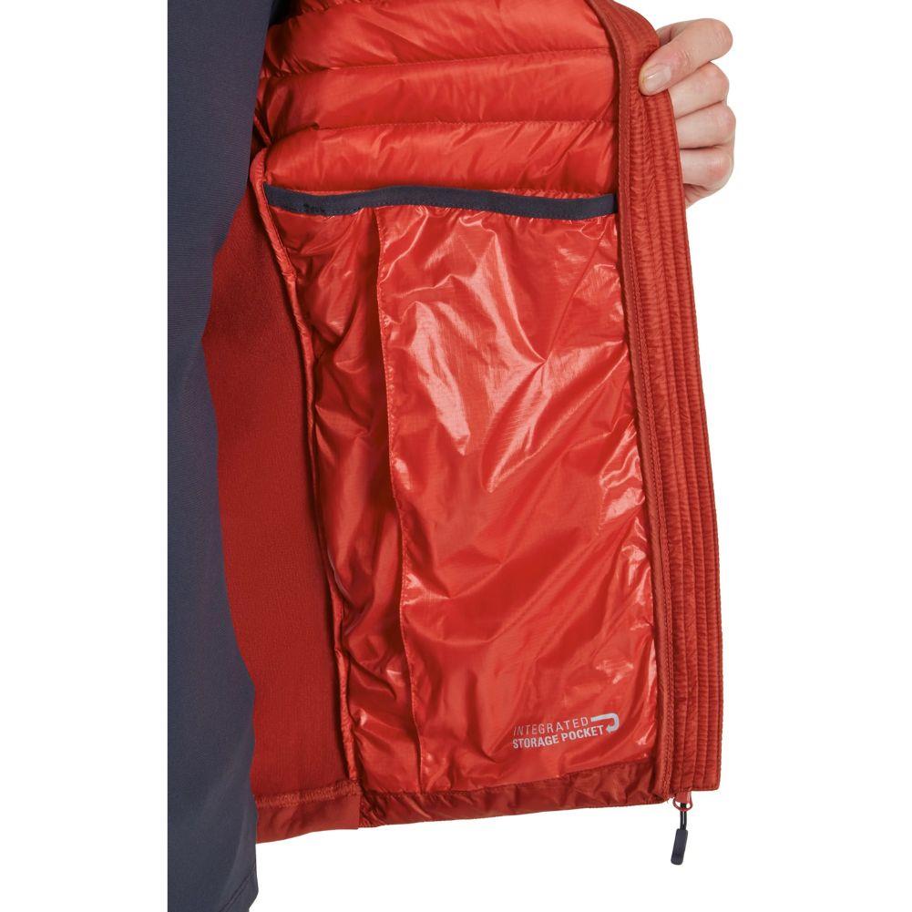 Rab Men&#39;s Cirrus Flex Insulated Hooded Jacket (Tuscan Red) inside jacket