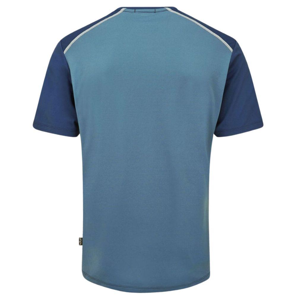 Rab Men’s Force Tee SS Baselayer Top (Orion Blue/Tempest Blue) back