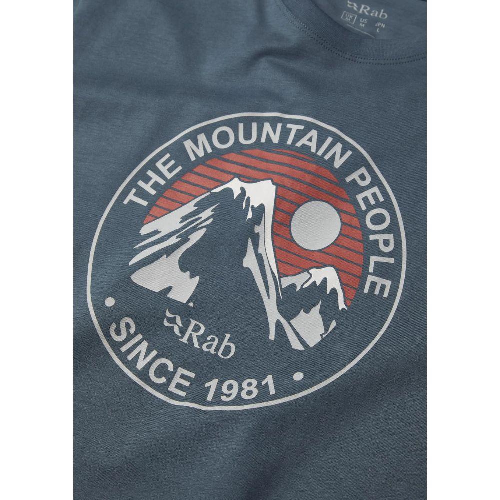 Rab Men&#39;s Stance Alpine Peak Tee (Orion Blue) ogo