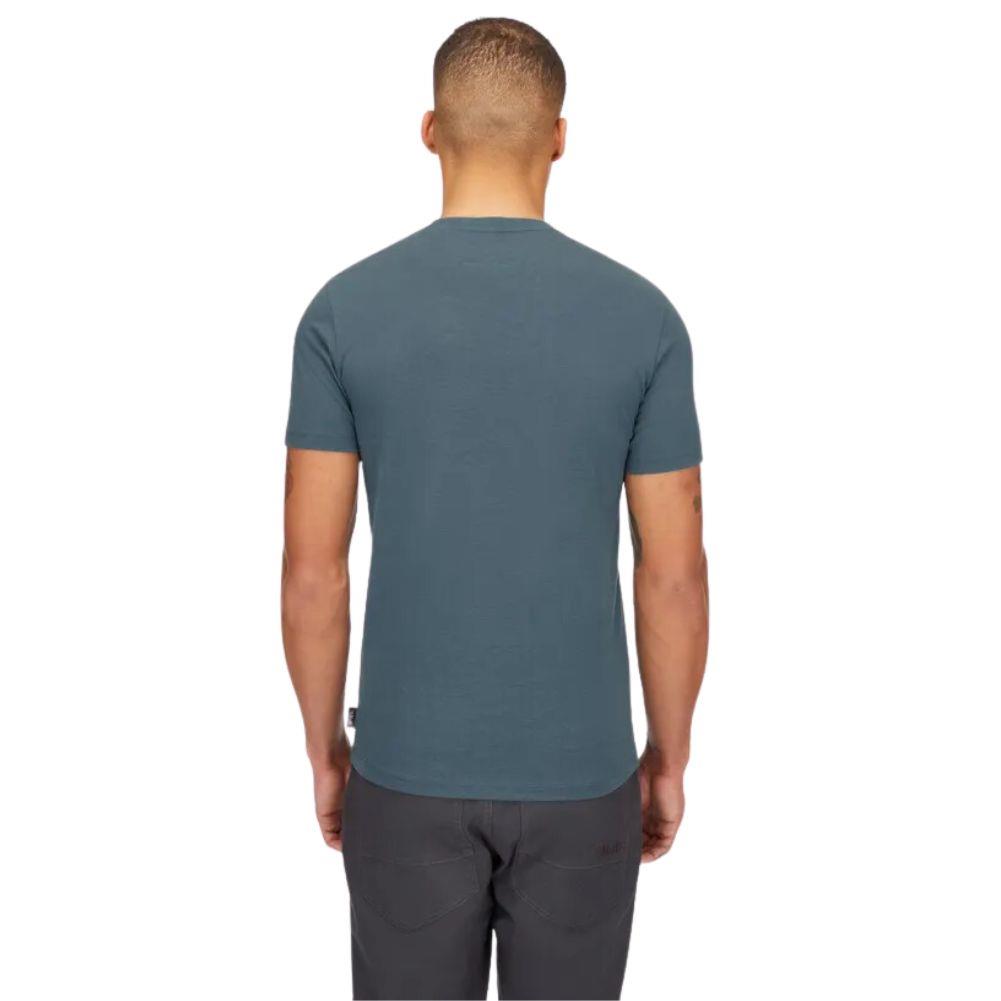 Rab Men&#39;s Stance Alpine Peak Tee (Orion Blue) model back
