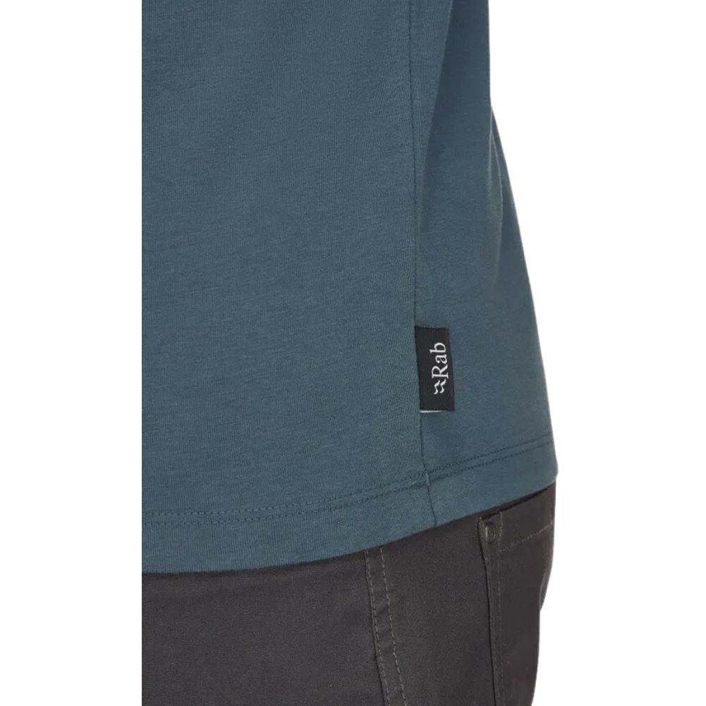 Rab Men&#39;s Stance Alpine Peak Tee (Orion Blue) tag