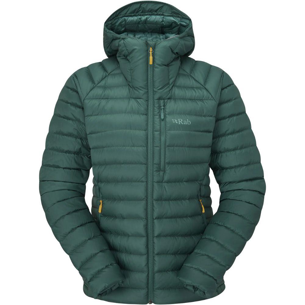Rab Women&#39;s Microlight Alpine Down Jacket (Green Slate)