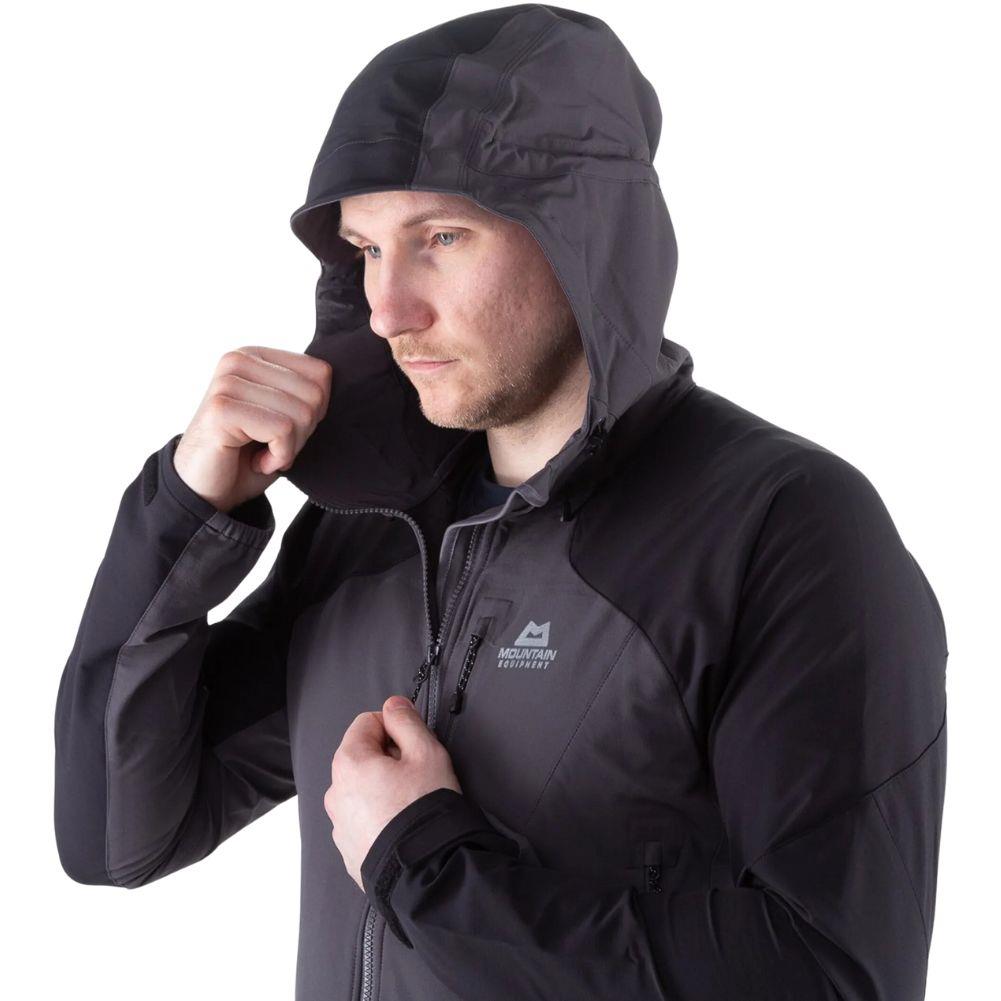 Mountain Equipment Men s Frontier Hooded Jacket Anvil Grey Black Summits Outdoor