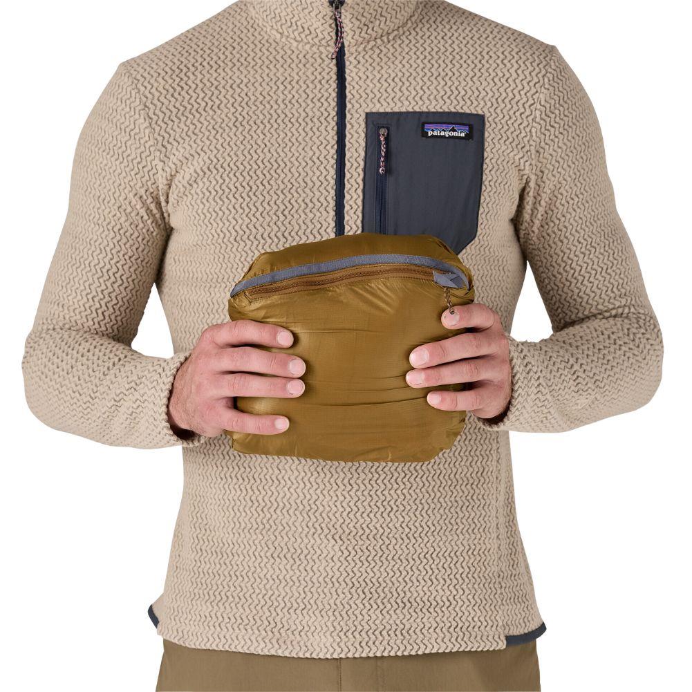 Patagonia Men's DAS Light Hoody - L (Smolder Blue) packed up