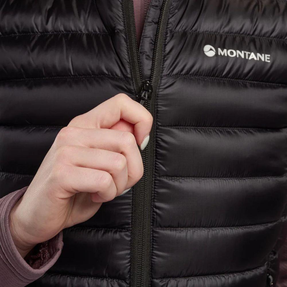 Montane Women&#39;s Anti-Freeze Down Gilet (Black) zipper
