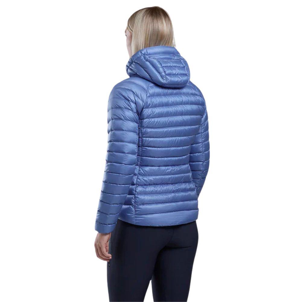 Montane Women&#39;s Anti-Freeze Hooded Down Jacket (Cornflower) back angle
