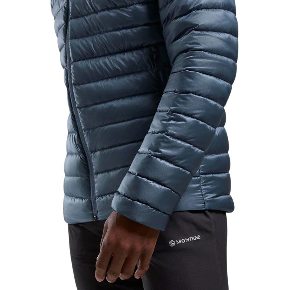 Montane Men&#39;s Anti-Freeze Hooded Down Jacket (Stone Blue) sleeve