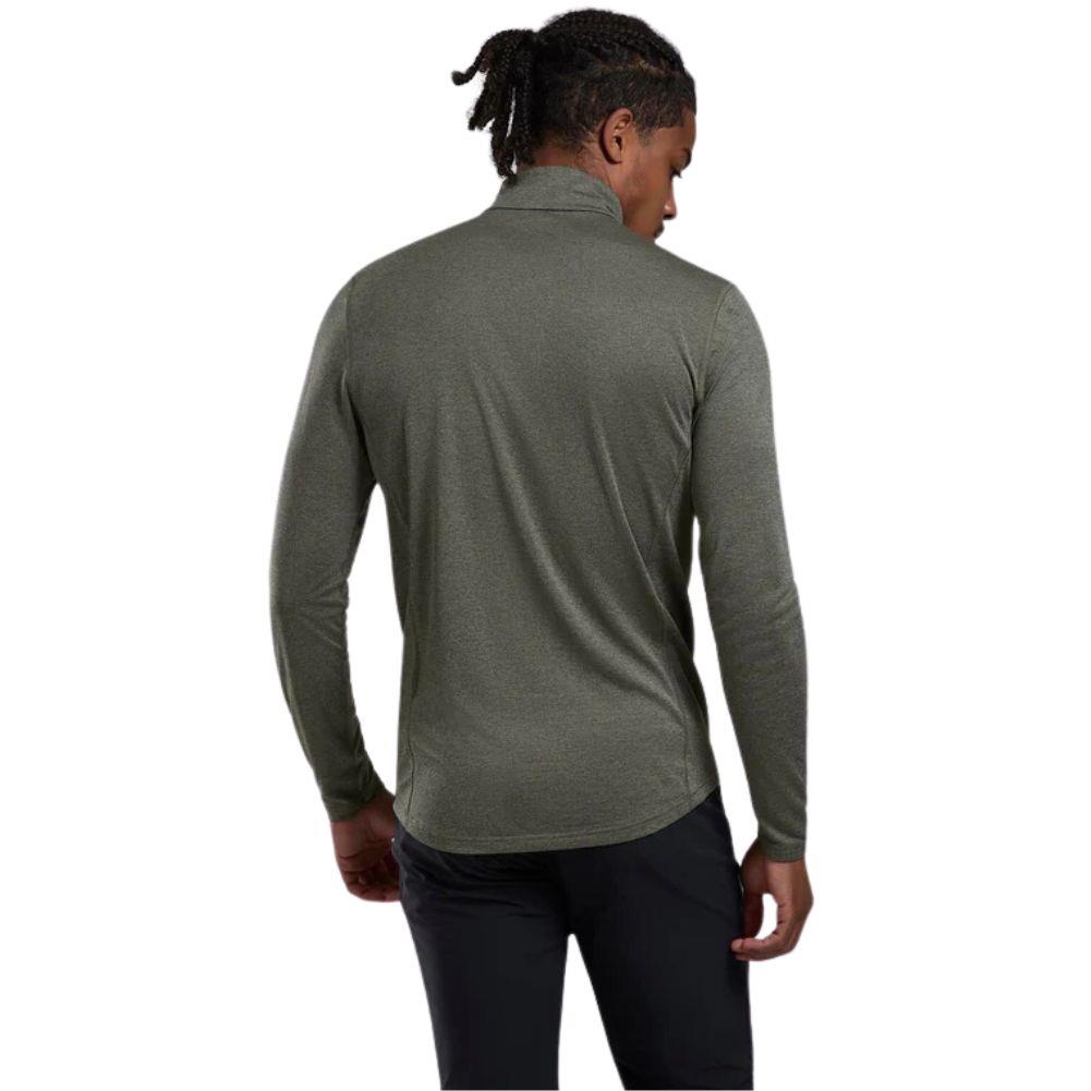 Montane Men's Dart Zip Neck T-Shirt (Caper) model back