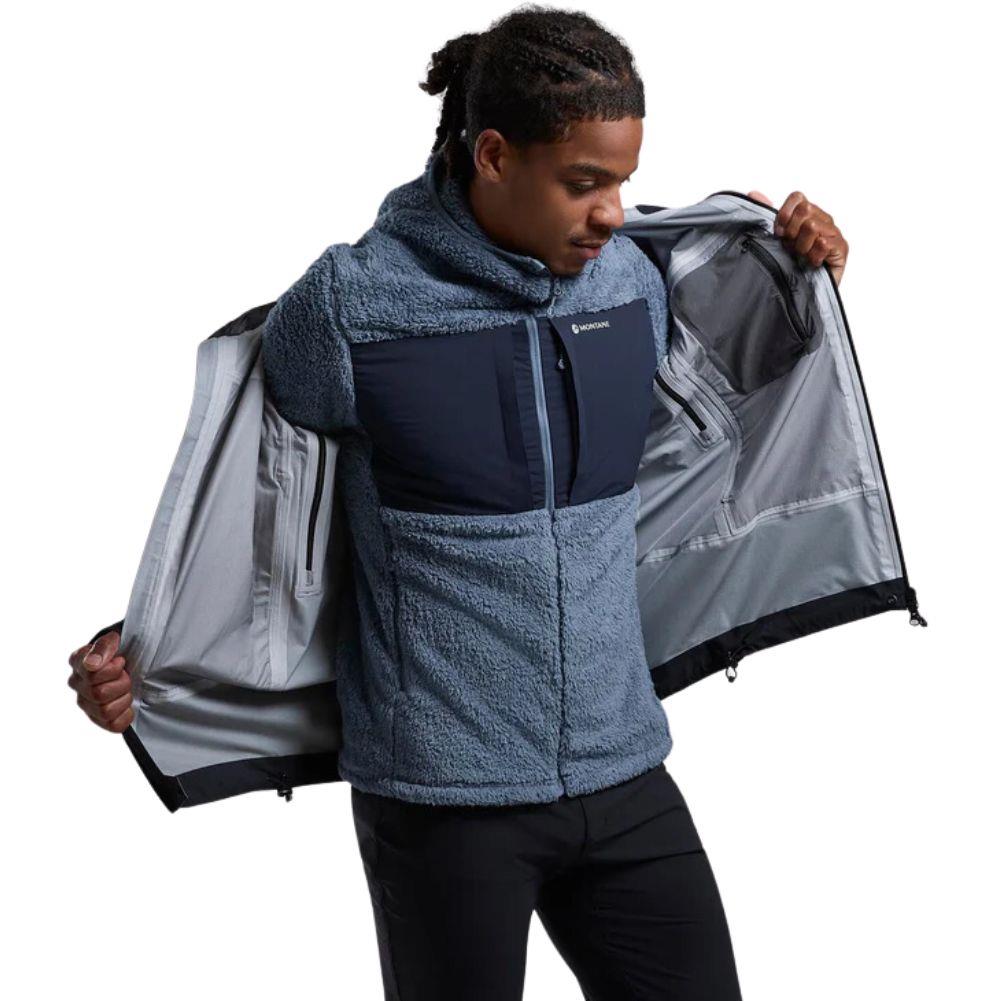 Montane Men&#39;s Caldus XT Hooded Fleece Jacket (Stone Blue) adding jacket