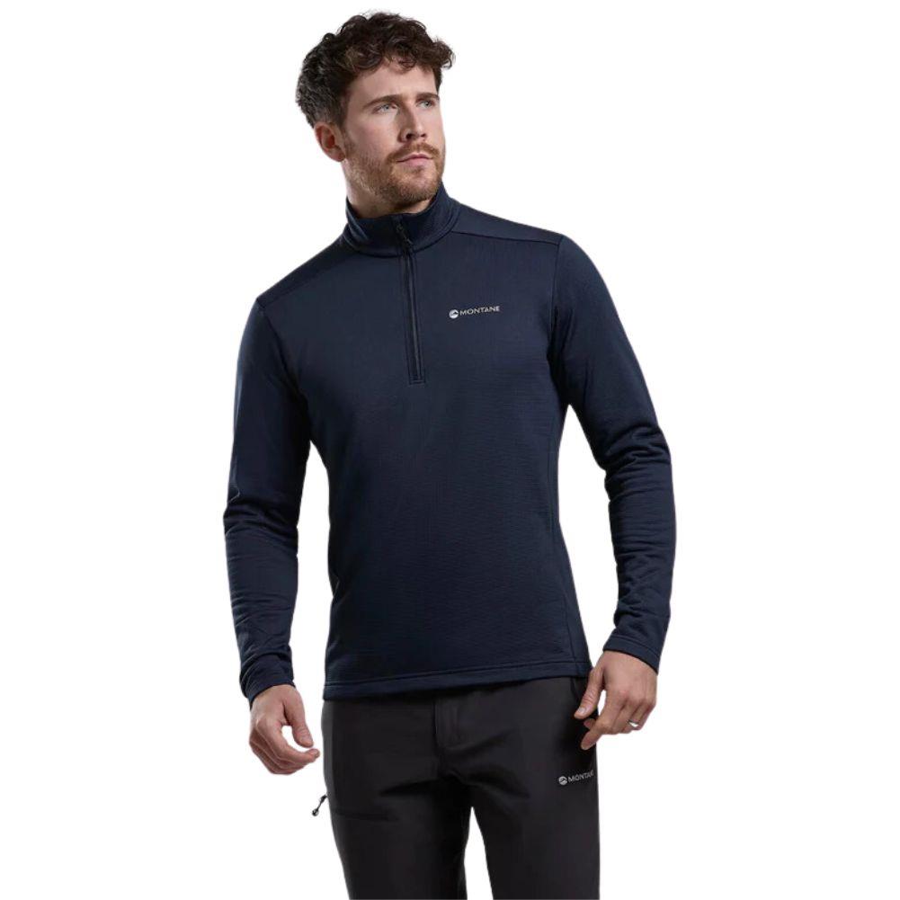 Montane Men's Protium Fleece Pull-On Jacket (Eclipse Blue) modle