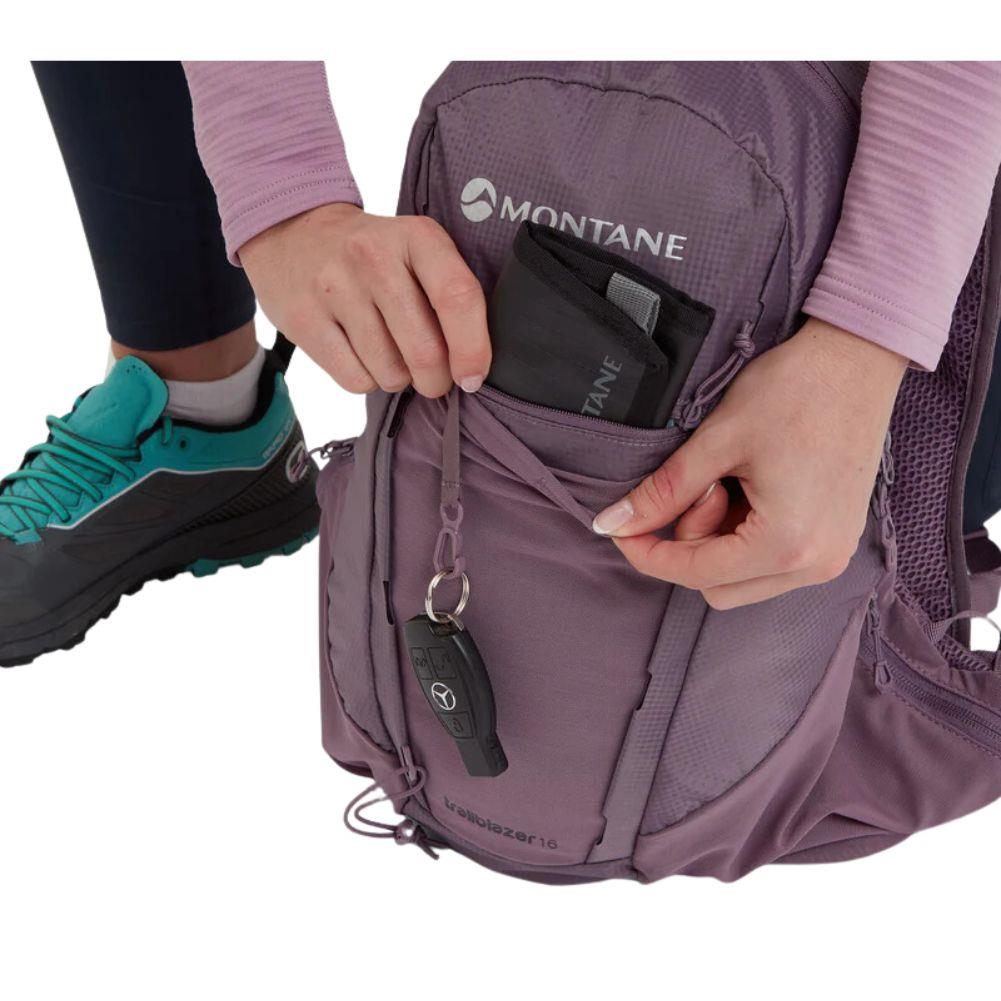 Montane Women&#39;s Trailblazer 16L Backpack (Moonscape) packing