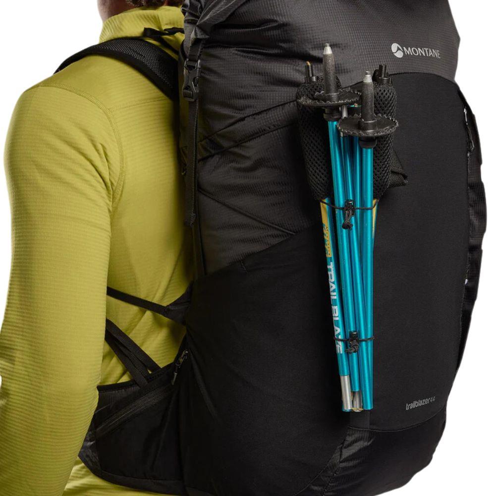 Montane Trailblazer 44L Backpack (Black) poles