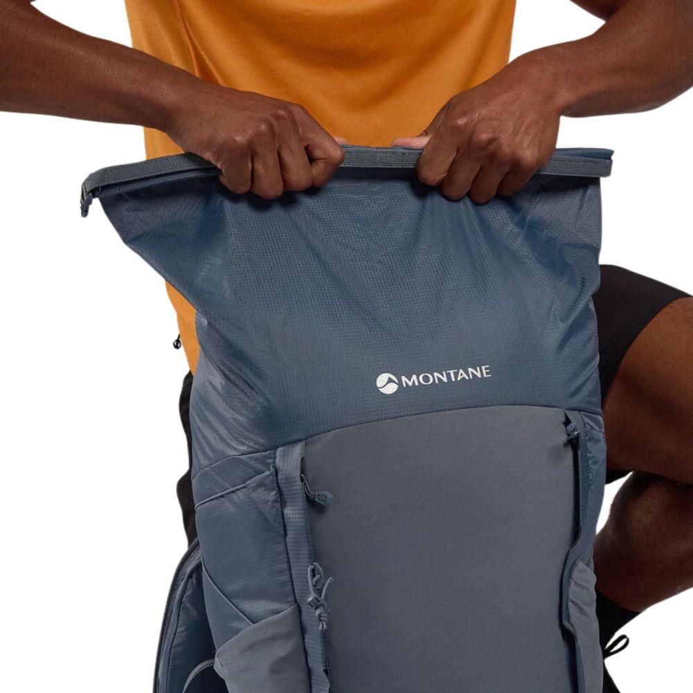 Montane Trailblazer 44L Backpack (Stone Blue) roll up