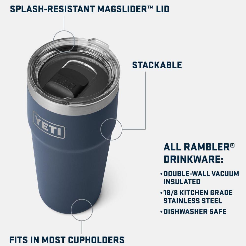 Yeti Rambler 20 oz (591 ml) Stackable Cup (Lowcountry Peach) info