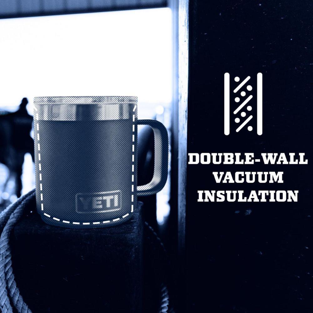 Yeti Rambler 10 oz (296 ml) Stackable Mug (White) double wall