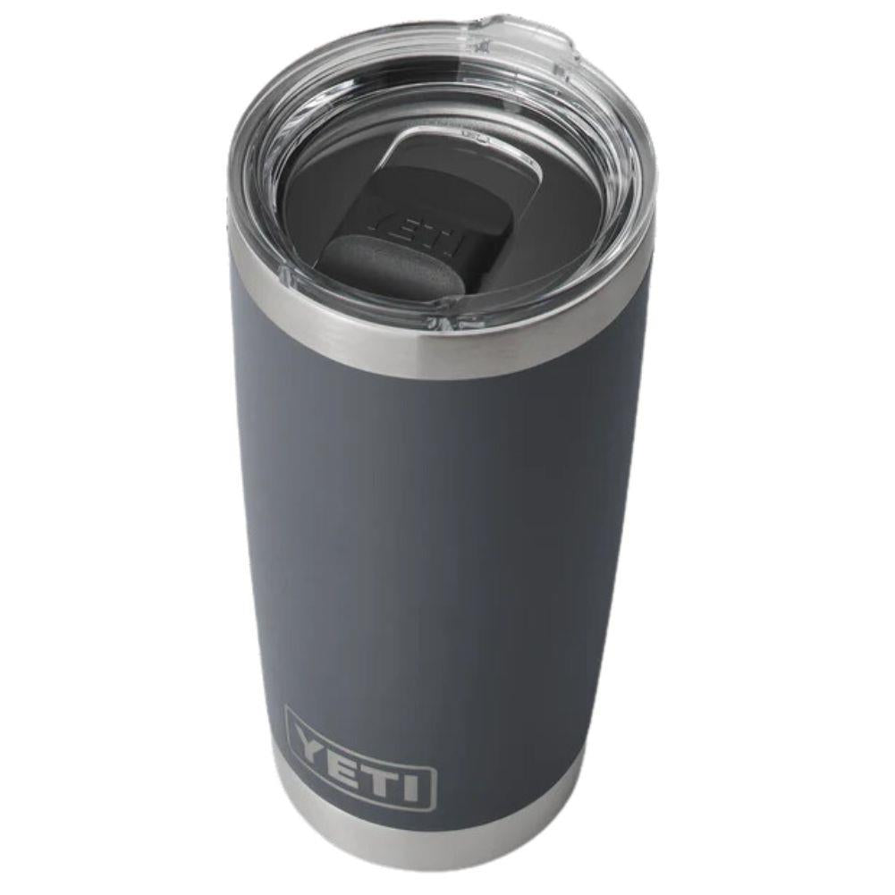 Yeti Rambler 20 OZ Tumbler (Charcoal) top angle