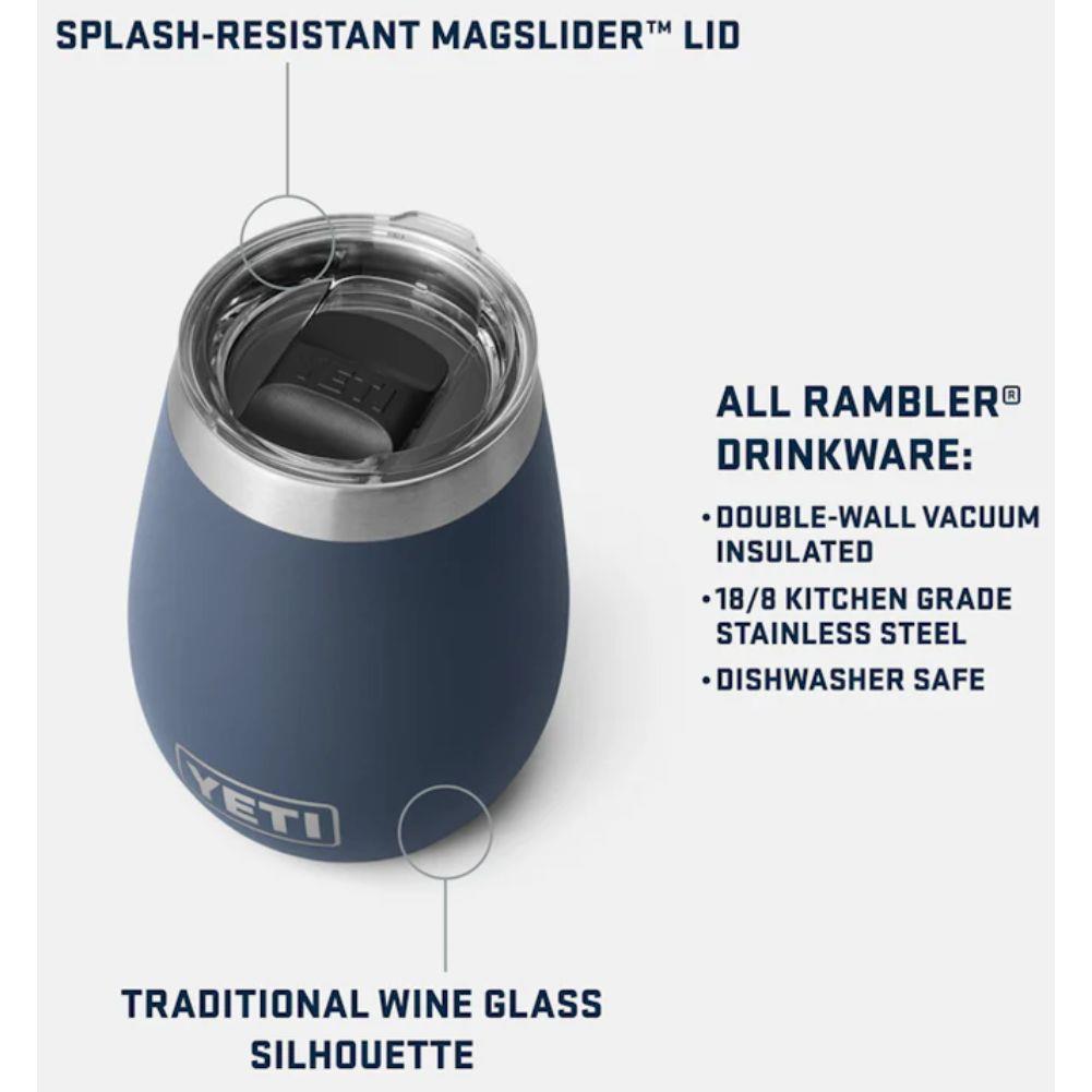 Yeti Rambler 10 oz (296 ml) Wine Tumbler (Charcoal) info