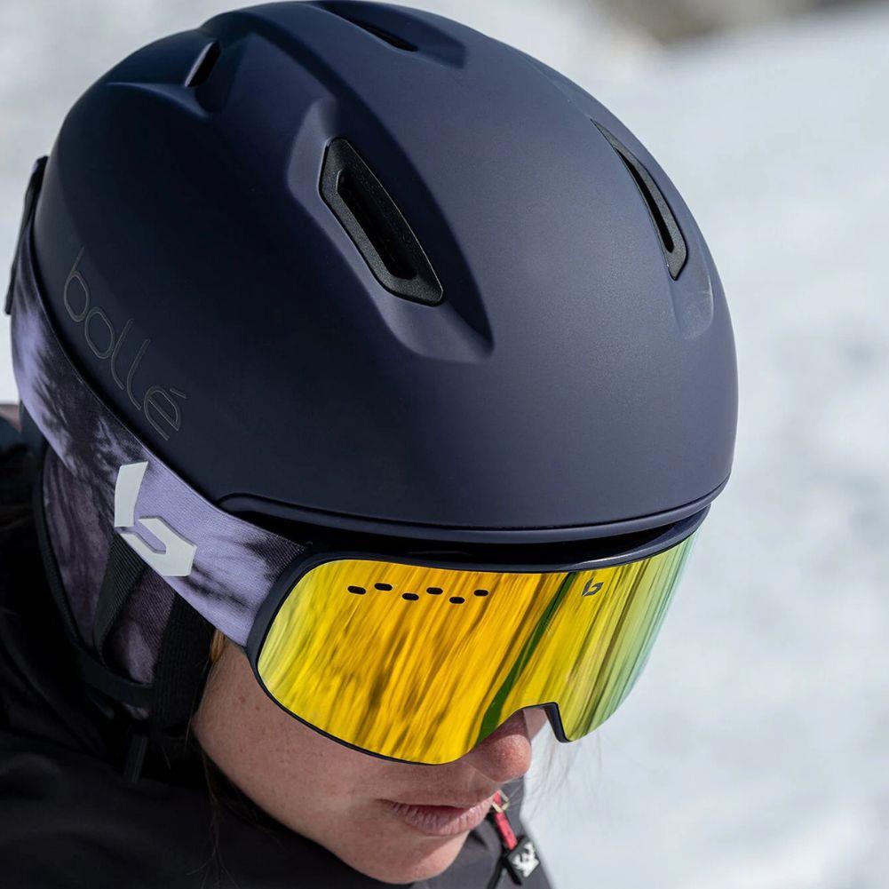 Bollé Atmos Pure Snow Sports Helmet (Plum Tie & Dye Matte) - Front