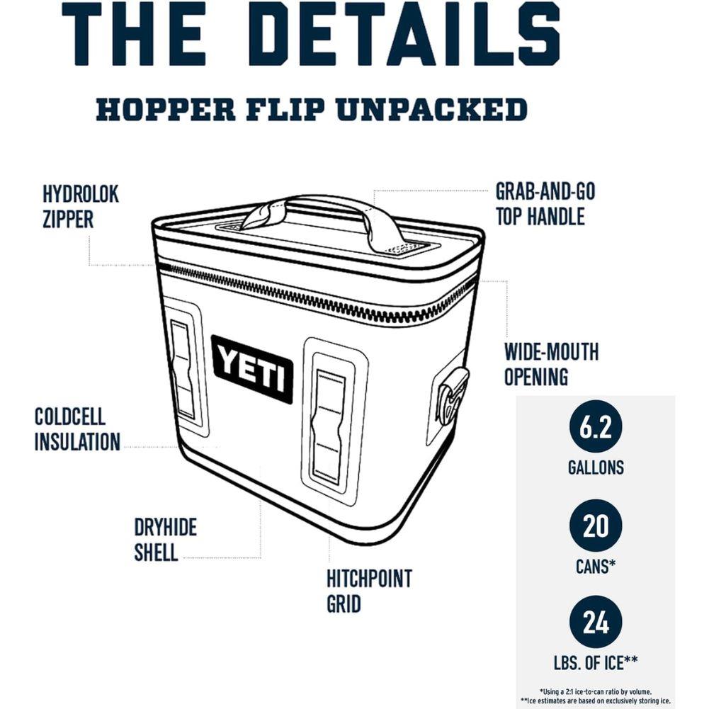 Yeti Hopper Flip 18 Cool Bag (Black) the details