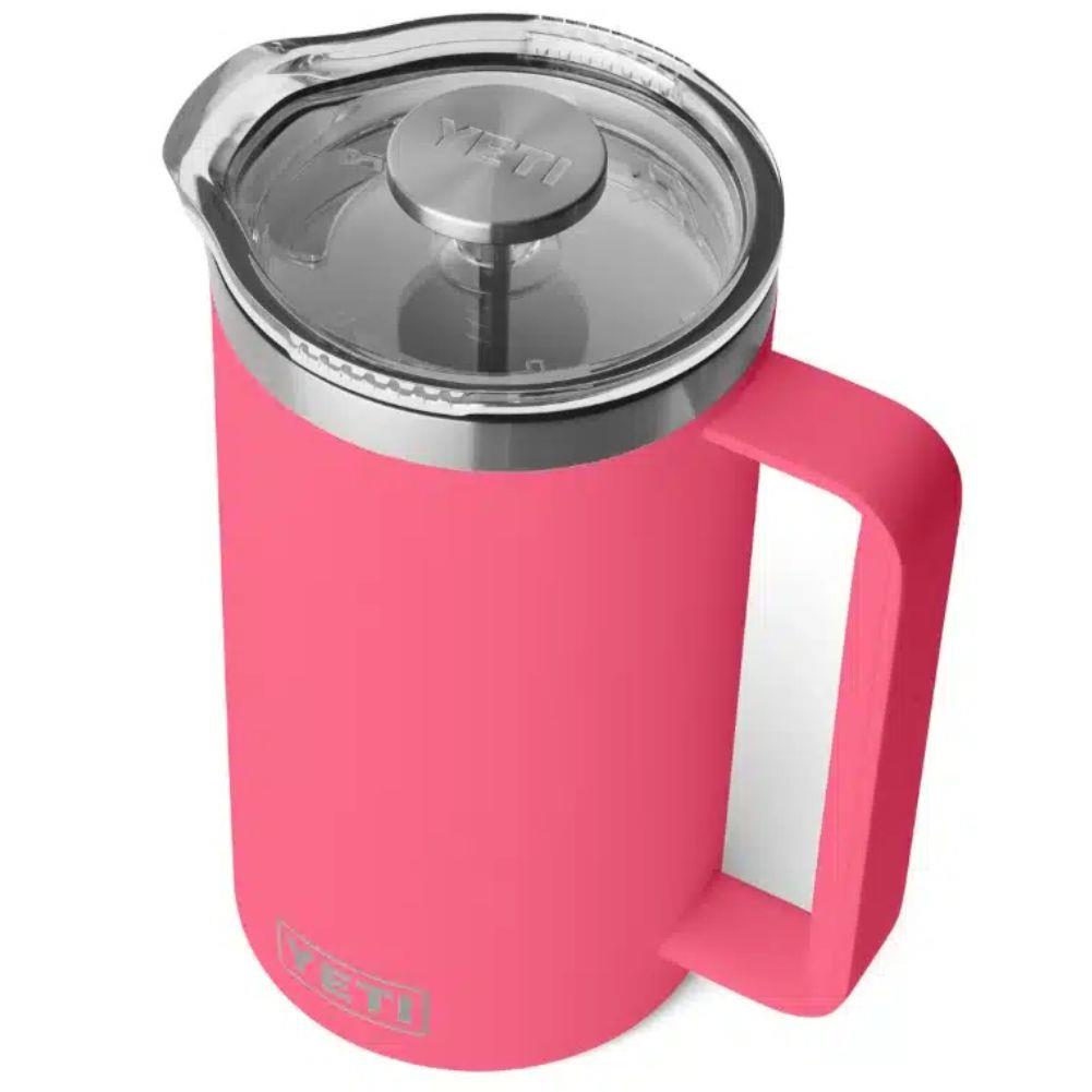 Yeti Rambler 34 oz French Press (Tropical Pink) top angle