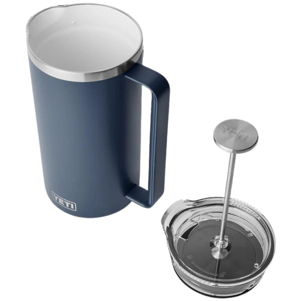 Yeti Rambler 64 oz French Press (Navy) lid off
