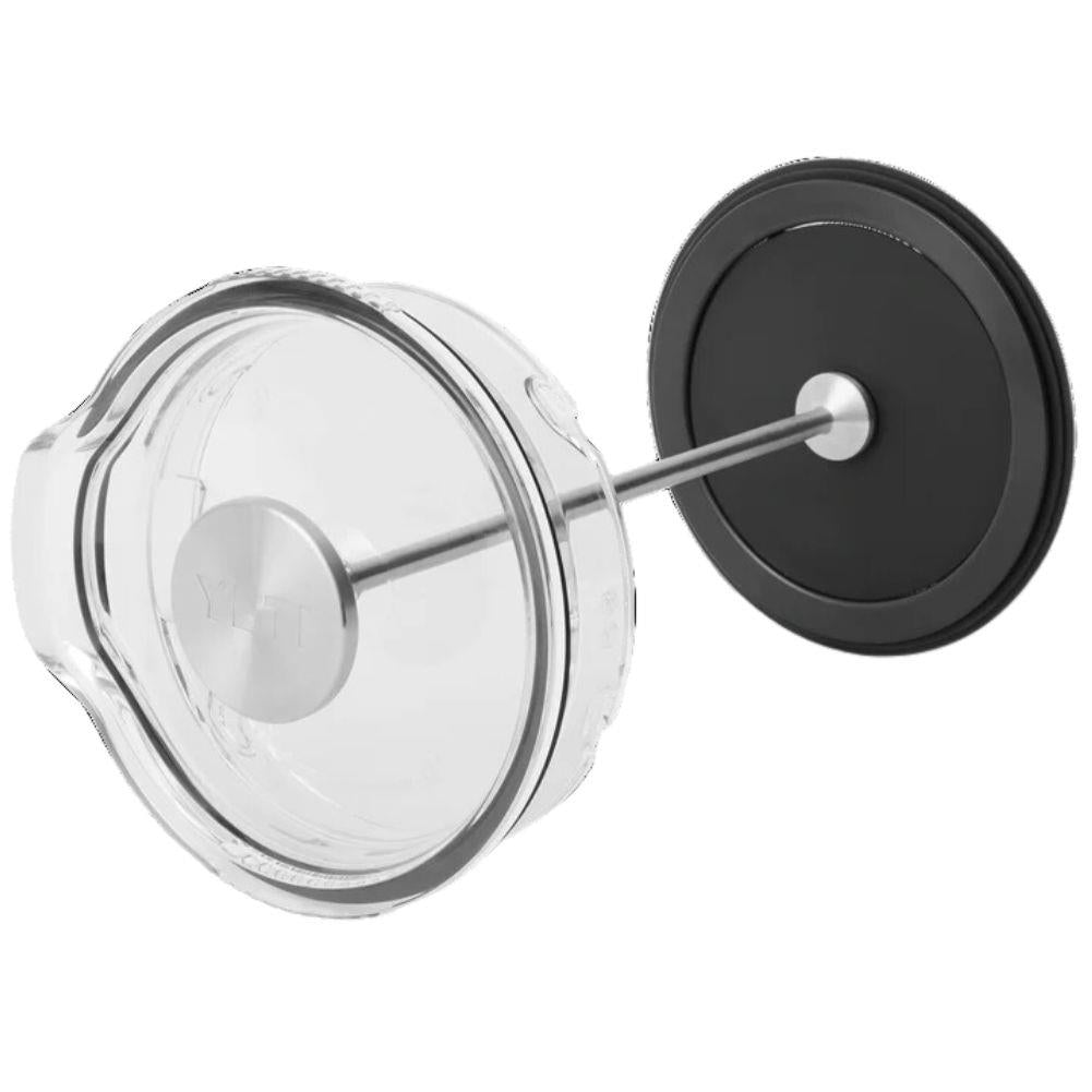Yeti Rambler 64 oz French Press (Navy) on its side