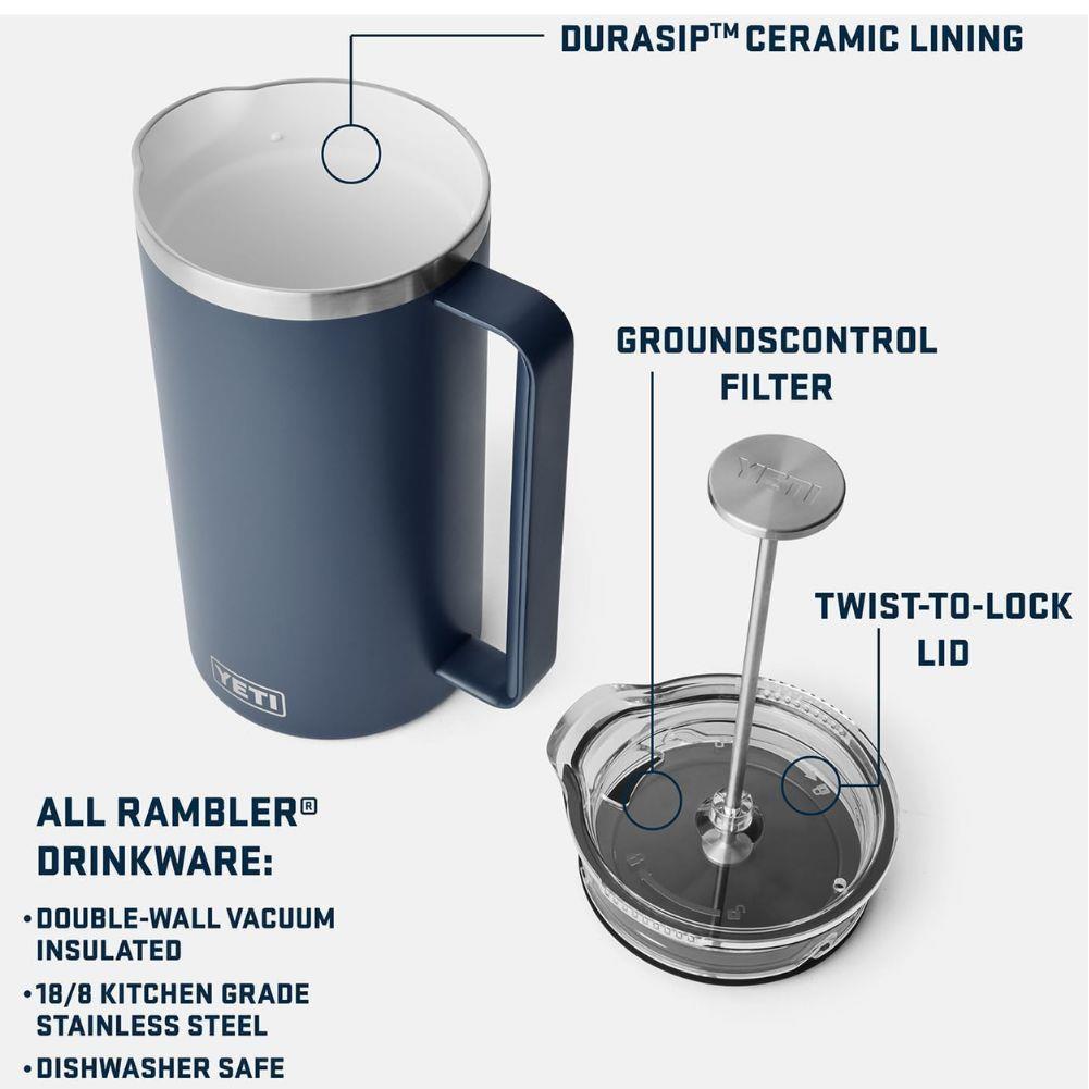 Yeti Rambler 64 oz French Press (Navy) info