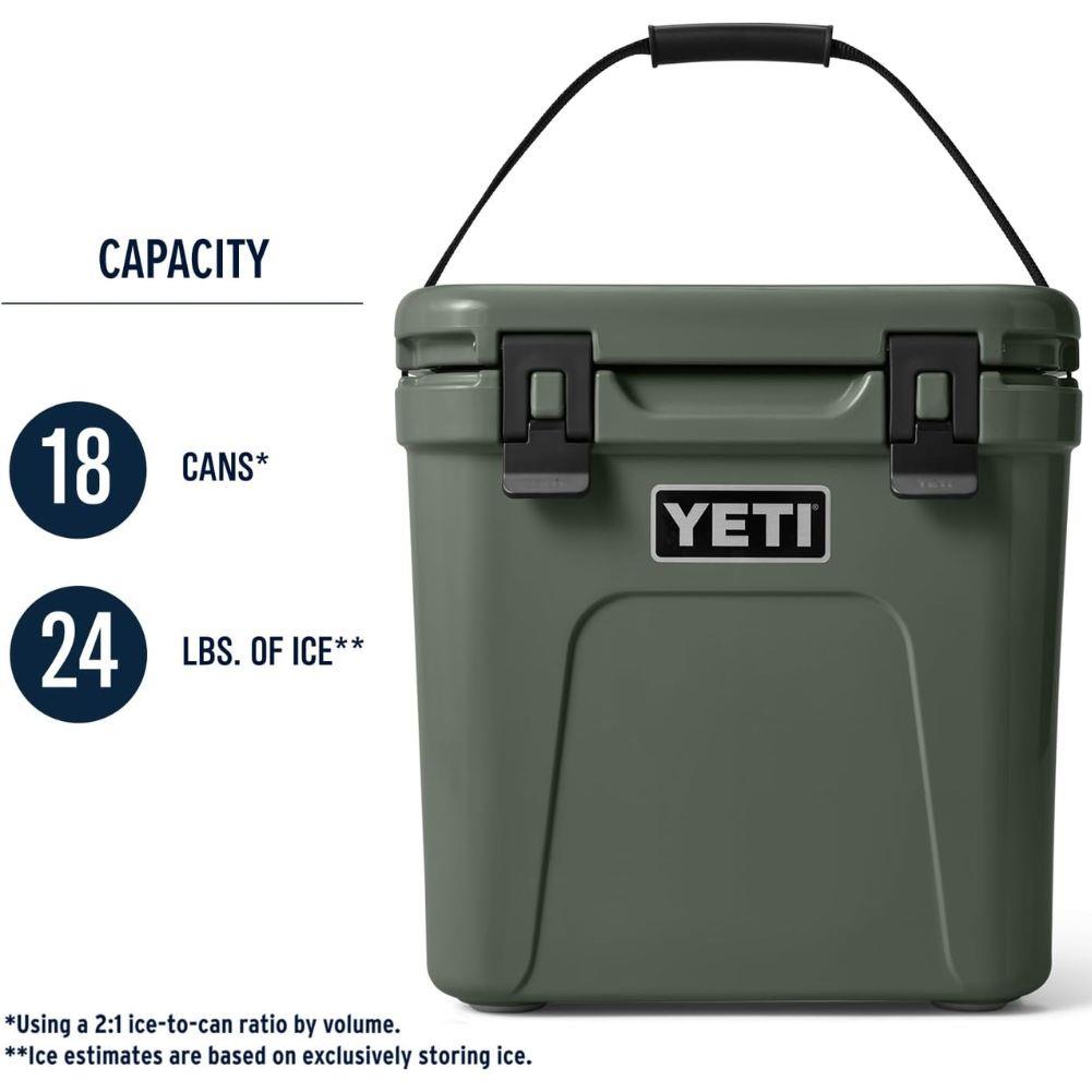 Yeti Roadie 24 Cool Box (Charcoal) how much it can hold