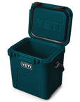 Yeti Roadie 24 Cool Box (Agave Teal) lid open