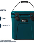 Yeti Roadie 24 Cool Box (Agave Teal) how much it can hold