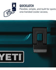 Yeti Roadie 24 Cool Box (Agave Teal) quicklatch