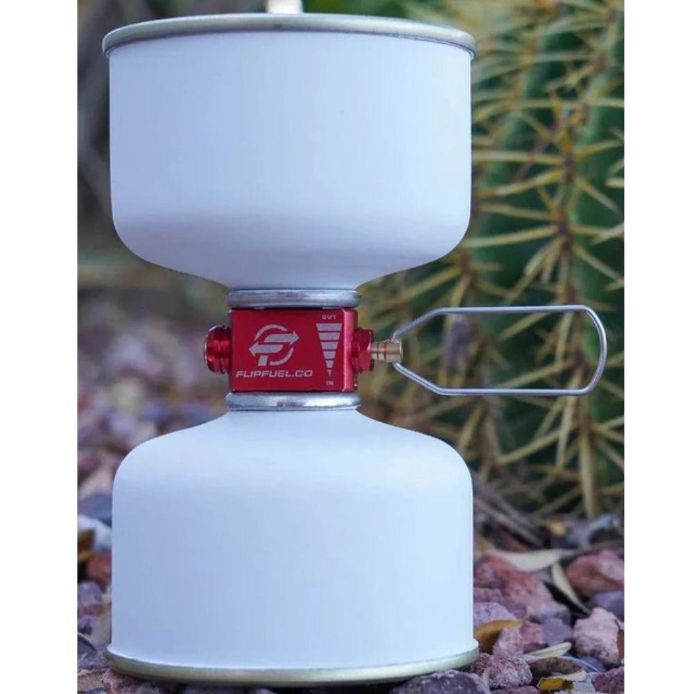 FlipFuel Fuel Transfer Device Gas Refill Adapter up and down