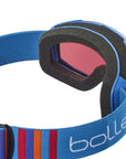 Bollé Junior Rocket Ski Goggles (Race Blue Matte/Vermillon) - Back 
