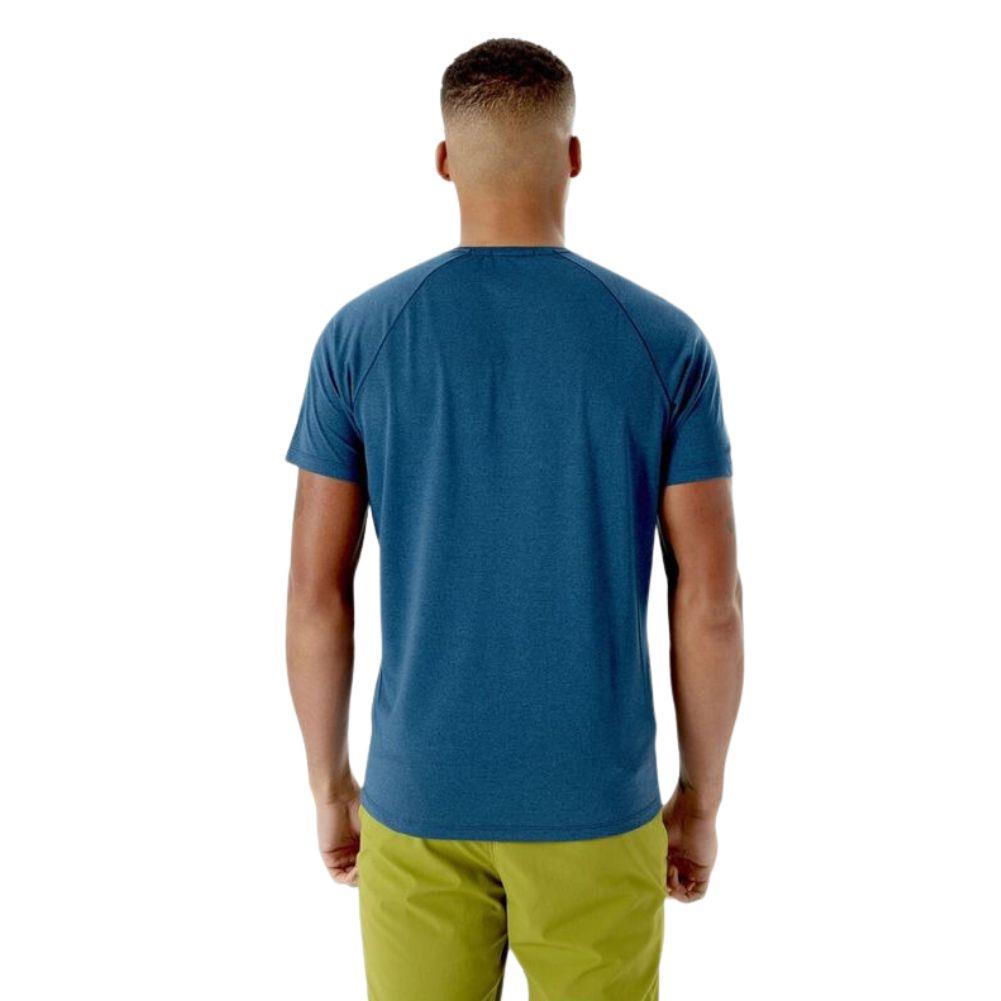 Rab Men's Mantle Tee (Nightfall Blue Marl) back