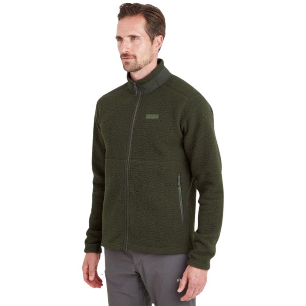 Montane Men's Chonos Fleece Jacket (Oak Green) model angle