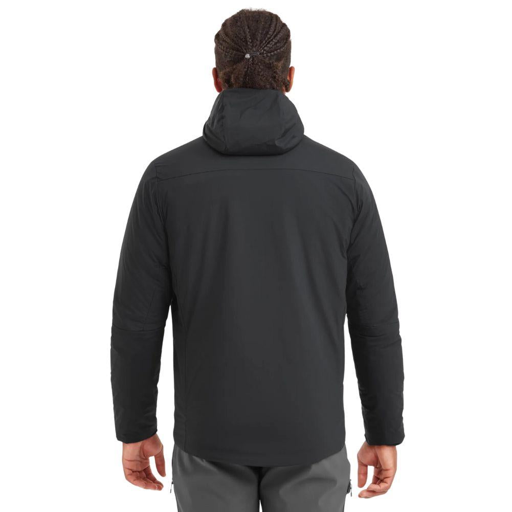 Montane Men's Fireball Hooded Insulated Jacket (Black) model back
