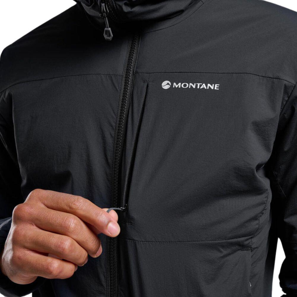 Montane Men&#39;s Fireball Hooded Insulated Jacket (Black) zipper pocket