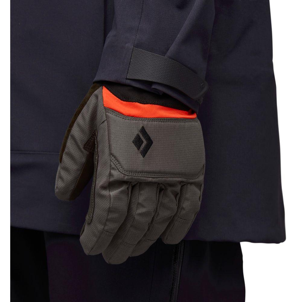 Black Diamond Mission GTX Gloves (Walnut) wearing