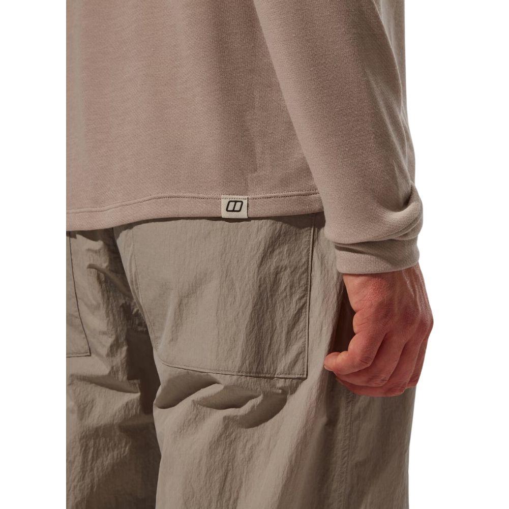 Berghaus Men&#39;s Ivyhill Crew Top (Light Grey) hand